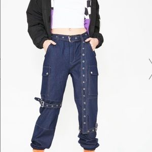 Dolls Kill denim cargo pants